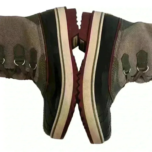 Sorel Women's Tivoli Boot Waterproof Snow Winter Gray Leather Mid Lace Up Size 7 - Picture 7 of 16